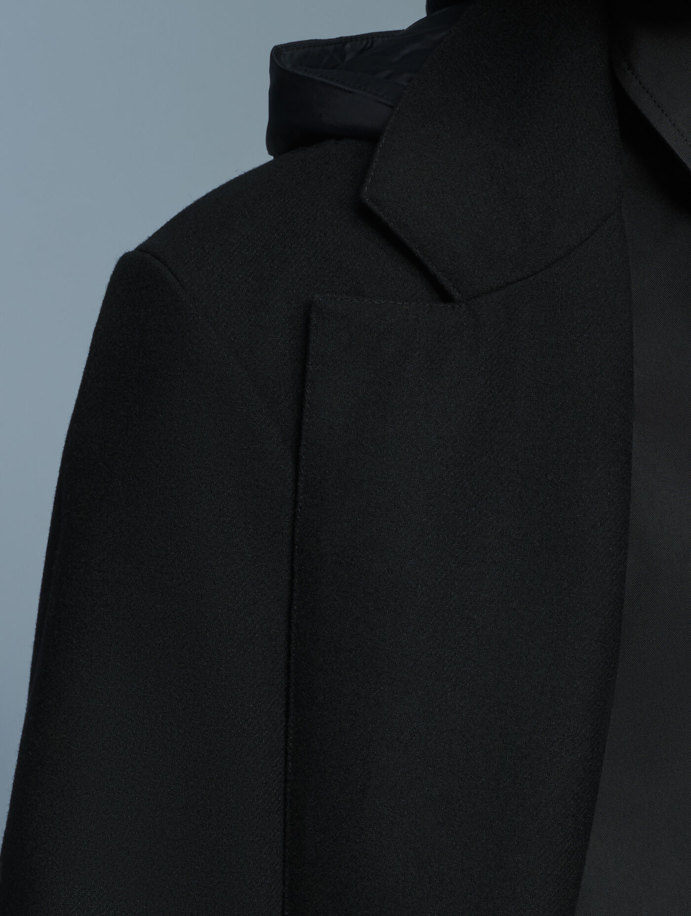 Aigle by Setchu manteau de tailleur mixte long en laine m&eacute;lang&eacute;e