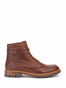 Men's leather high-cut ankle boots