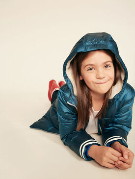 Girl's warm quilted jacket