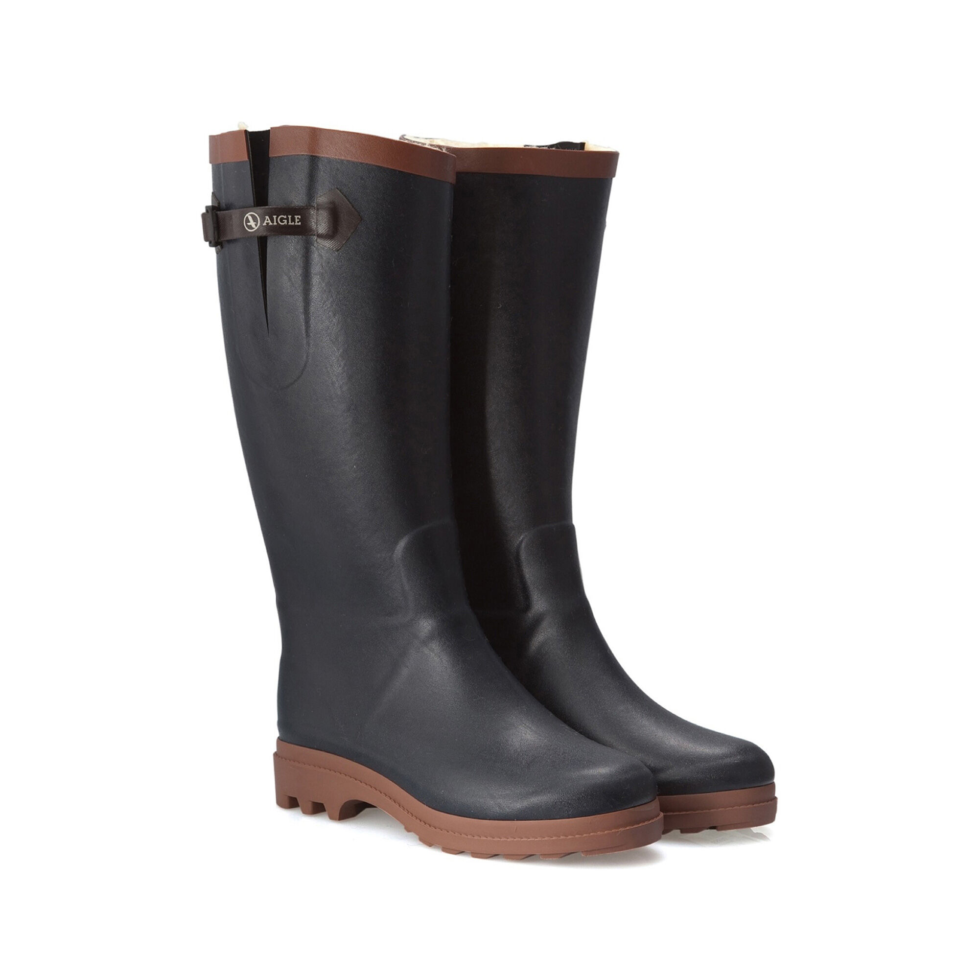 botte pluie fourrée femme