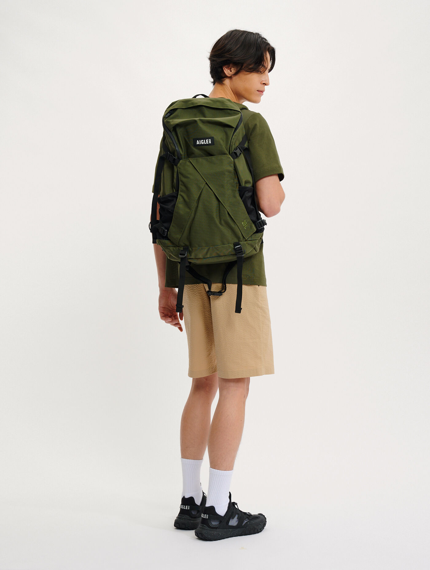 Sac a dos de taille moyenne avec nylon recycle aigle storefront catalog fr AIGLE