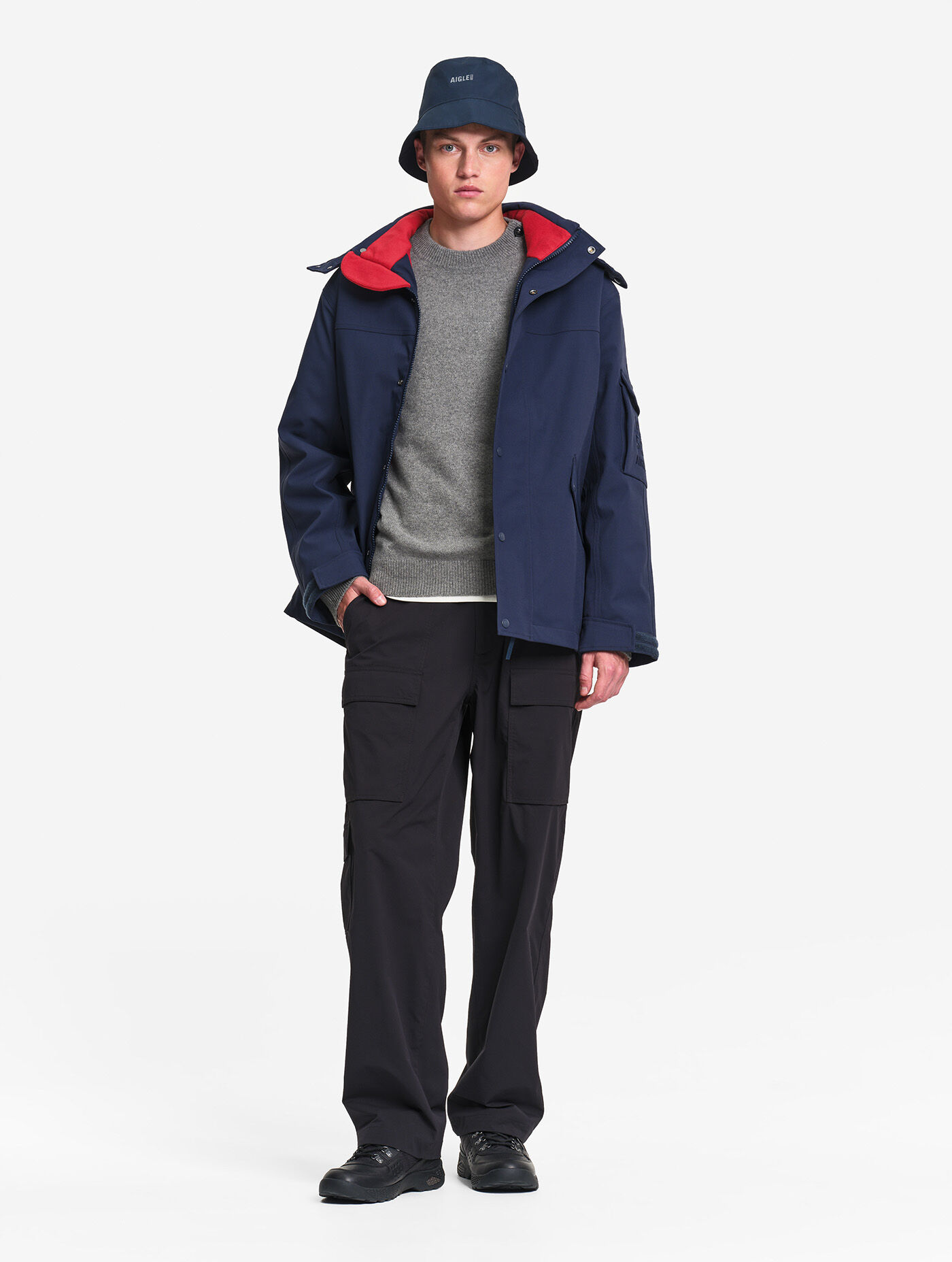 Aigle MTD® copeland waterproof and warm mid-length parka - bleu