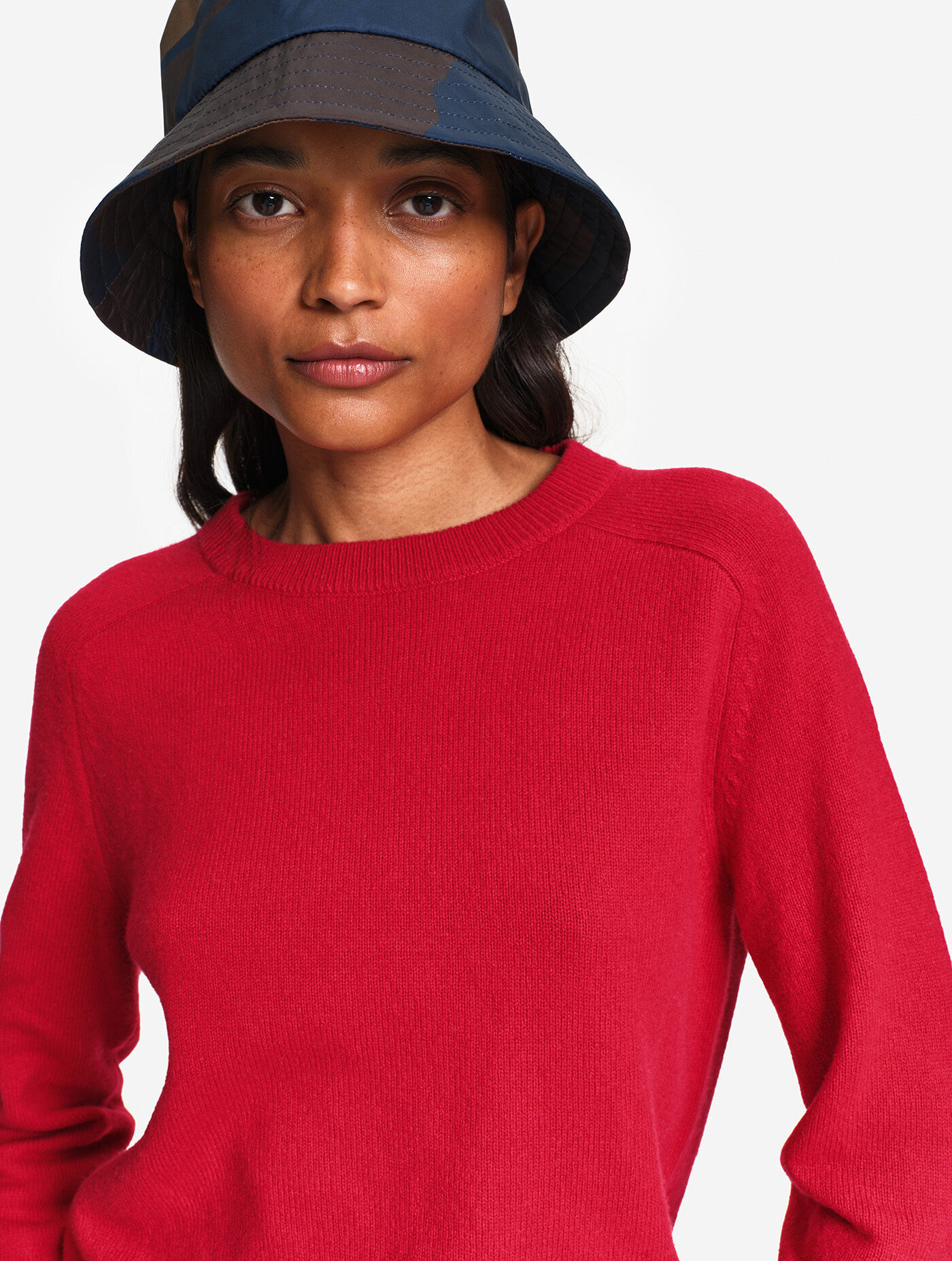 Merinos wool blend knit crew neck jumper