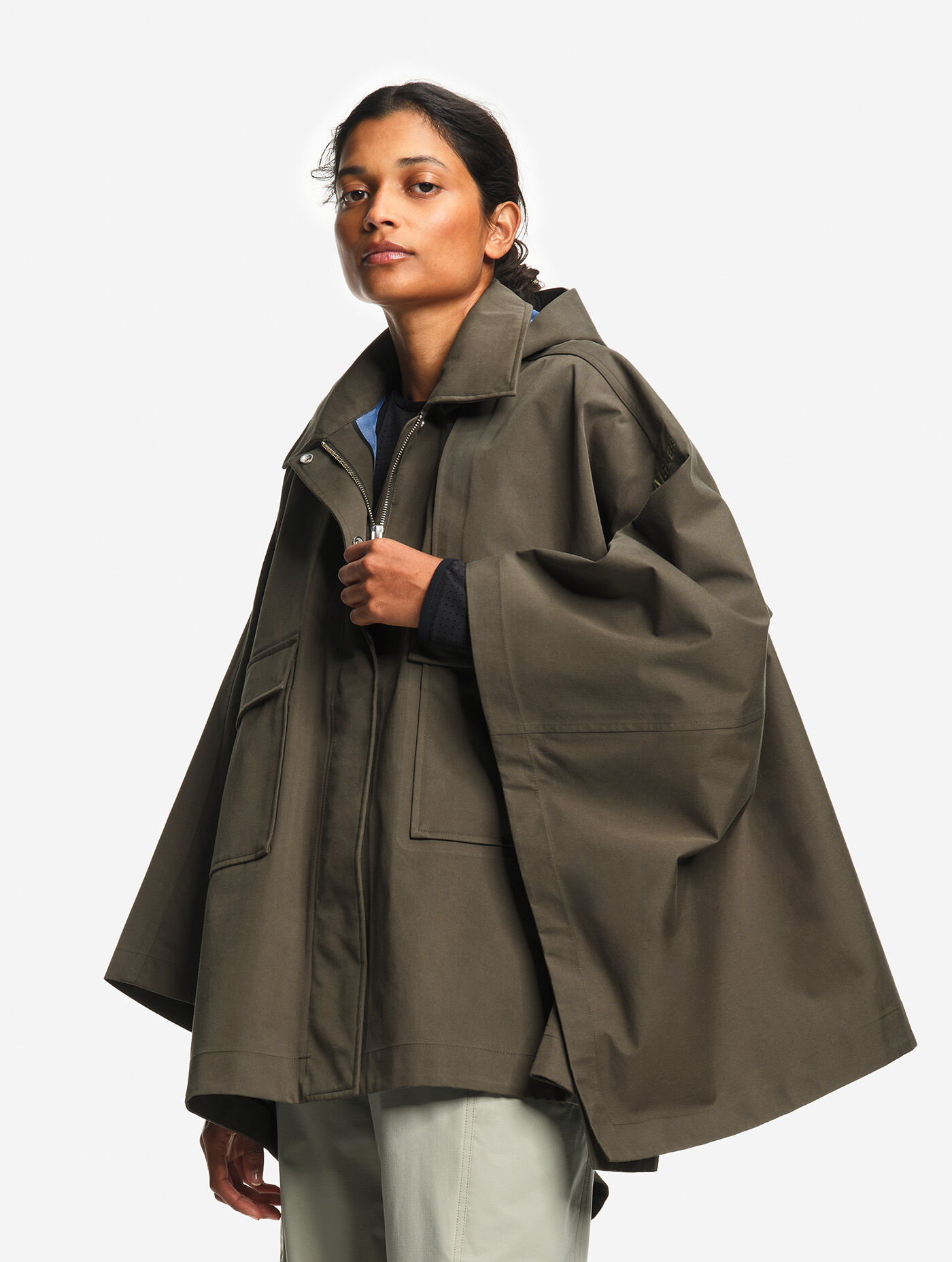Short cape 3 layers MTD® - kaki collection | AIGLE