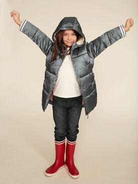 Girl's warm quilted jacket