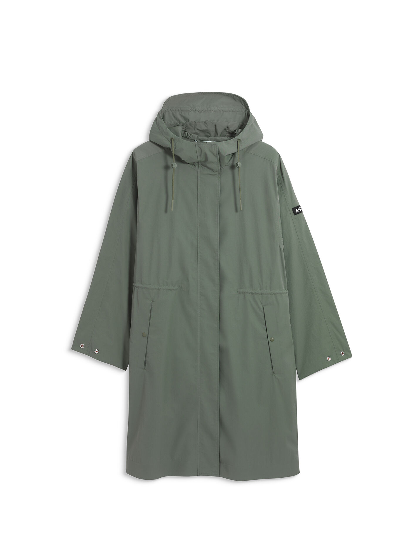 Adjustable waist mid length parka MTD® - vert categories | AIGLE