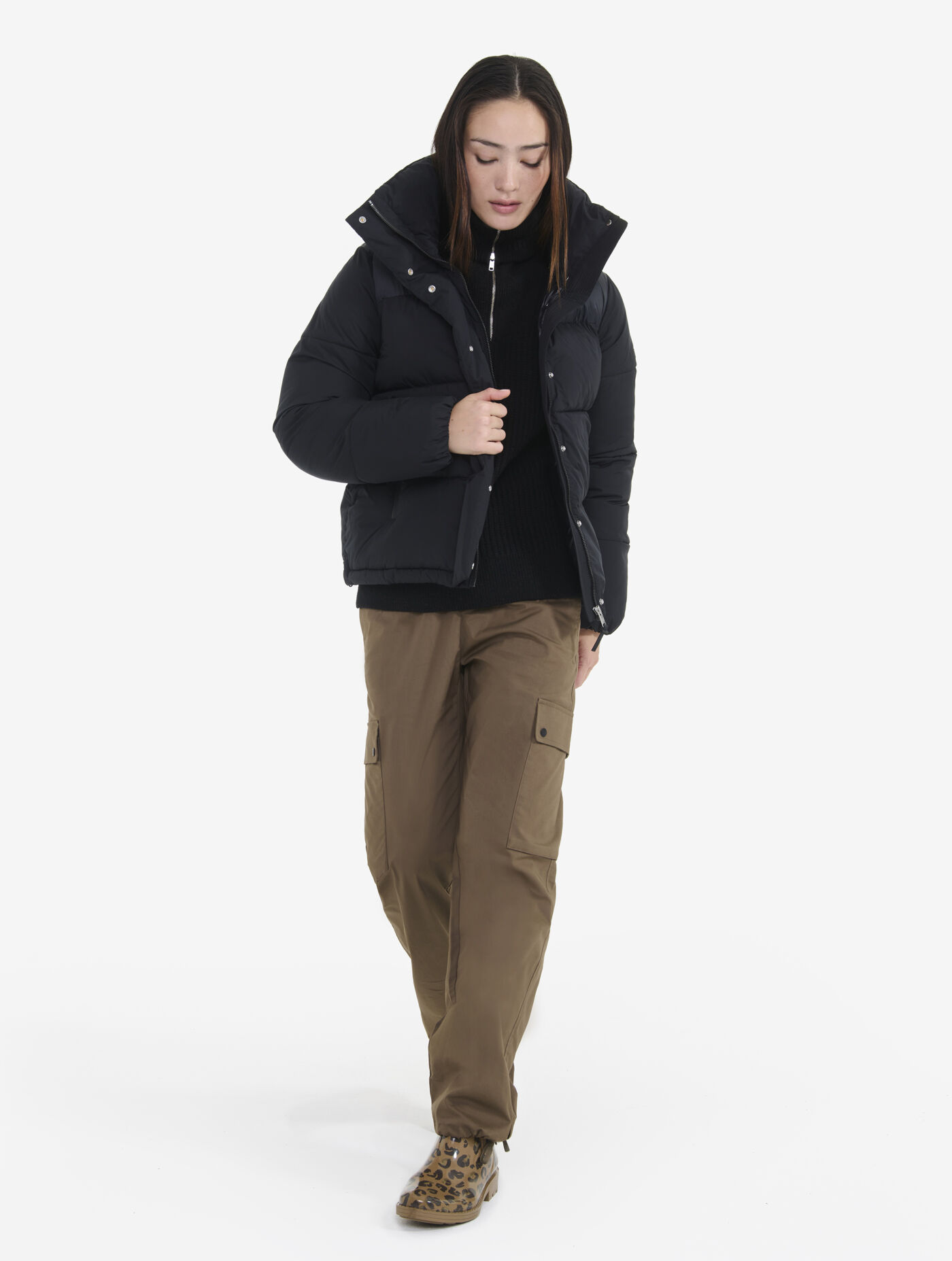 Short waterproof quilted jacket collection AIGLE