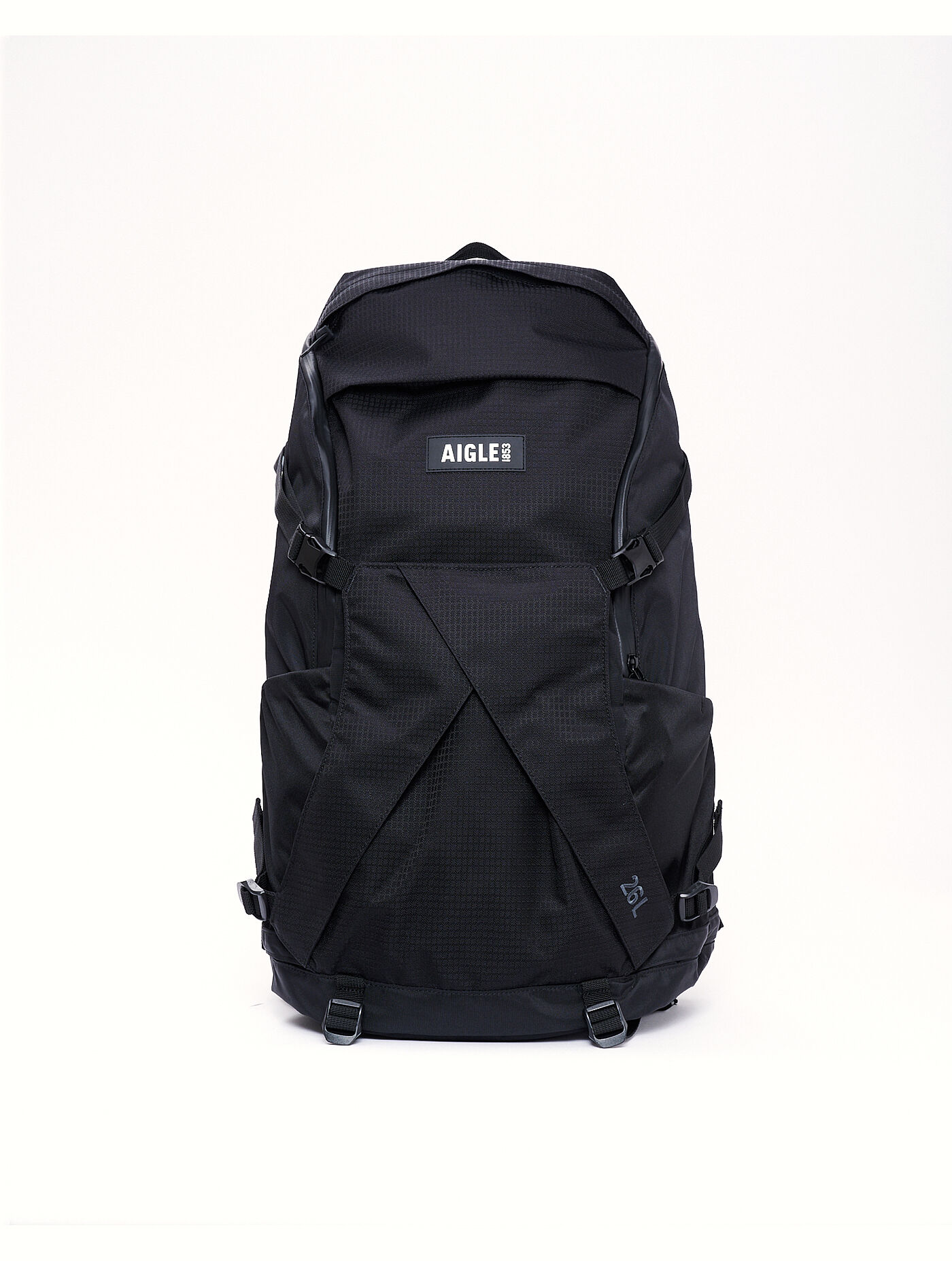 Mid size bacpack with recycled nylon - noir aigle-storefront