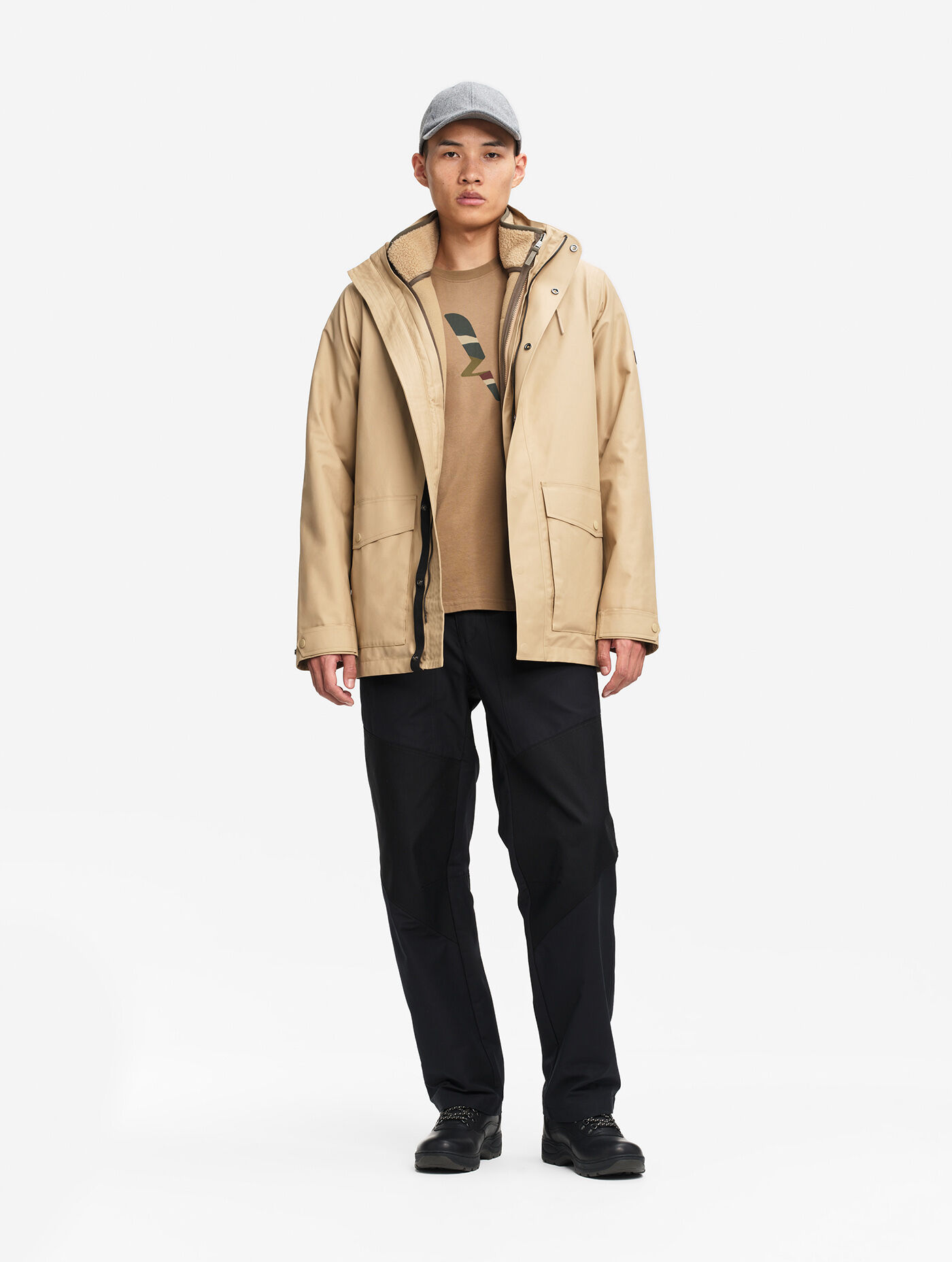 Short t-kit parka in MTD twill