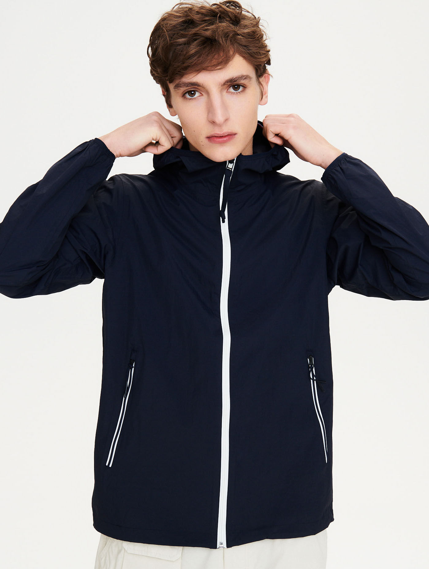 Waterproof and breathable packable jacket AIGLE