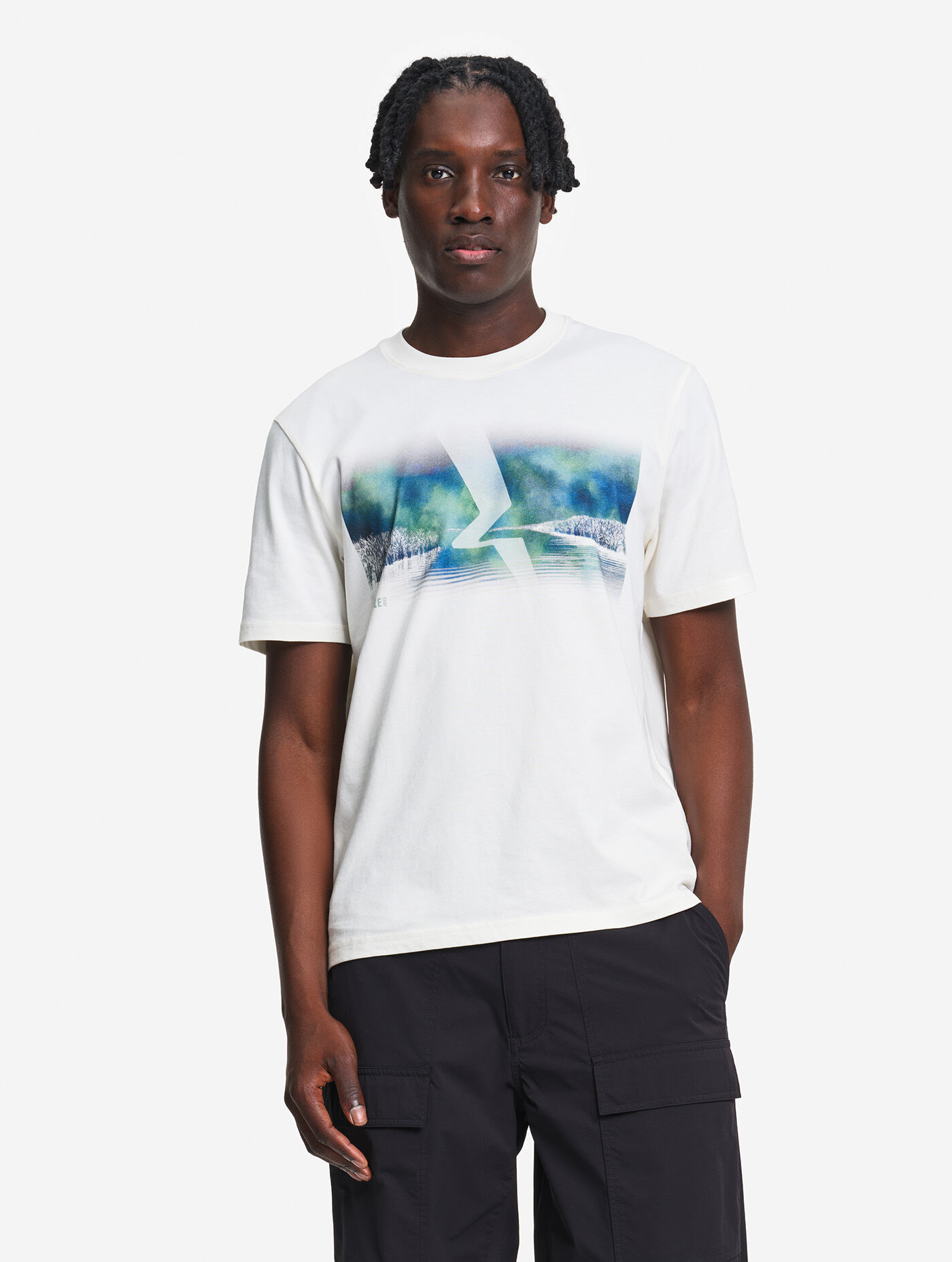T-shirt en coton graphique imprim&eacute;