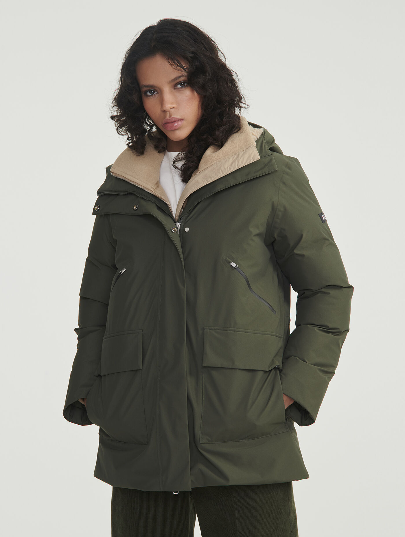 Parka doublée hot sale sherpa femme