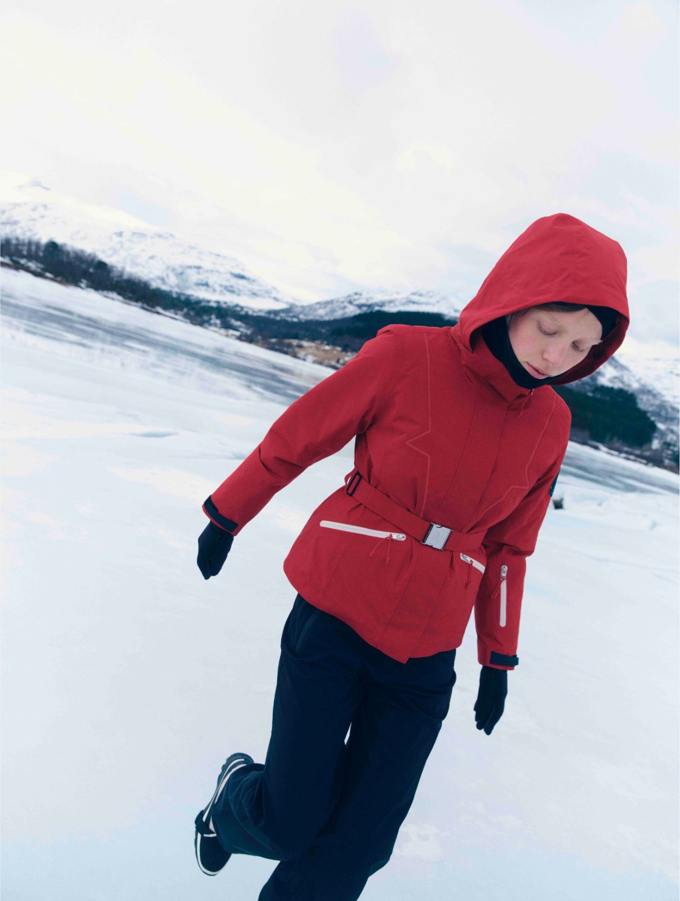 Softshell-Skihose mit hohem Bund, gef&uuml;ttert