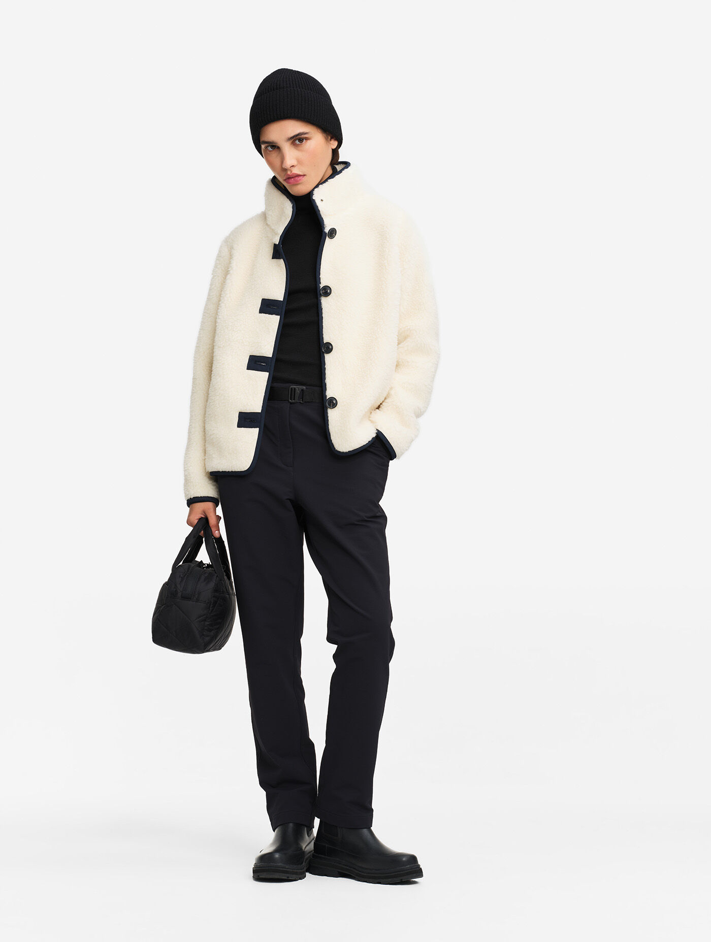 Gilet Polaire Femme Sans Manches Zippé - Hiver Chaud, Intérieur Sherpa Doux, Coupe Ample Avec Poches - 7