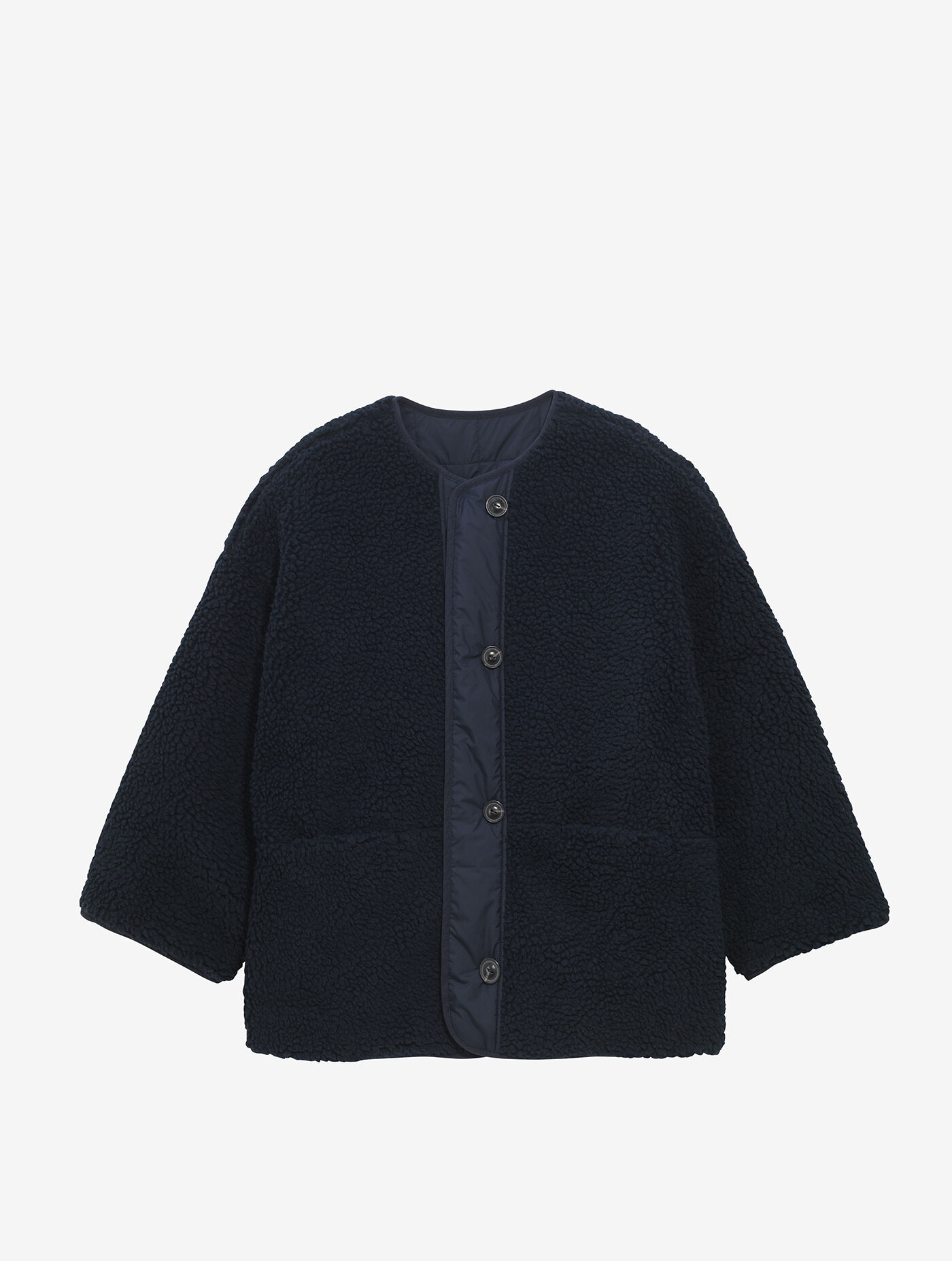 Reversible sherpa jacket - bleu categories | AIGLE