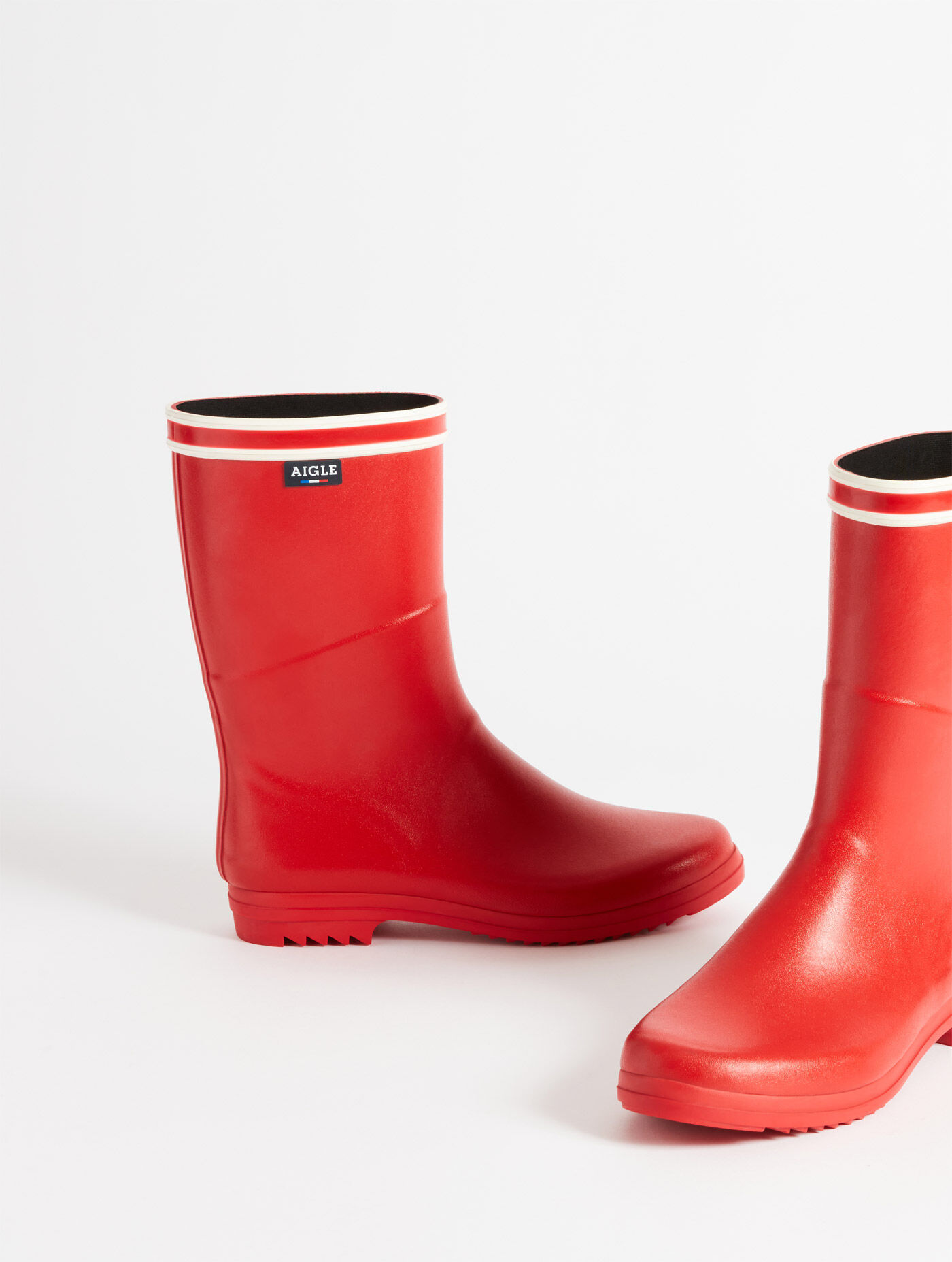 Double band signature boot made in France women AIGLE