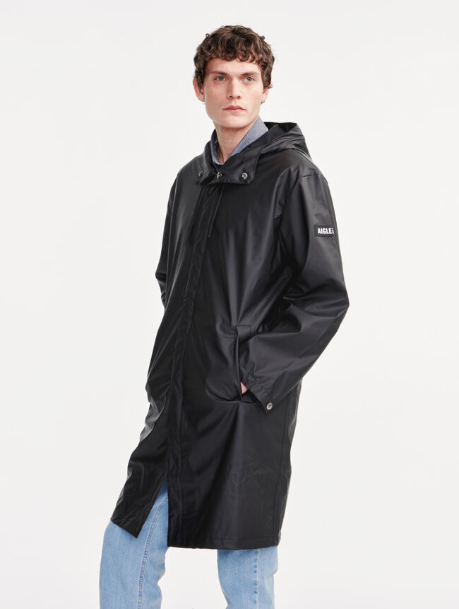 Parka longue matière waterproof à capuche catégories