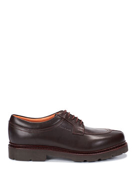 Men's leather post-hunting Derby shoes