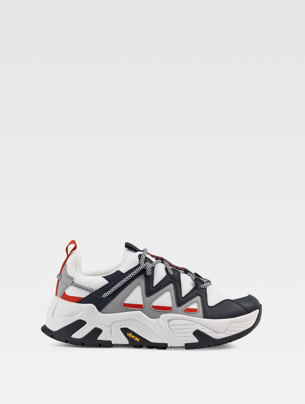 Aigle The versatile Vibram sneaker. Marine blanc Guino mesh AIGLE