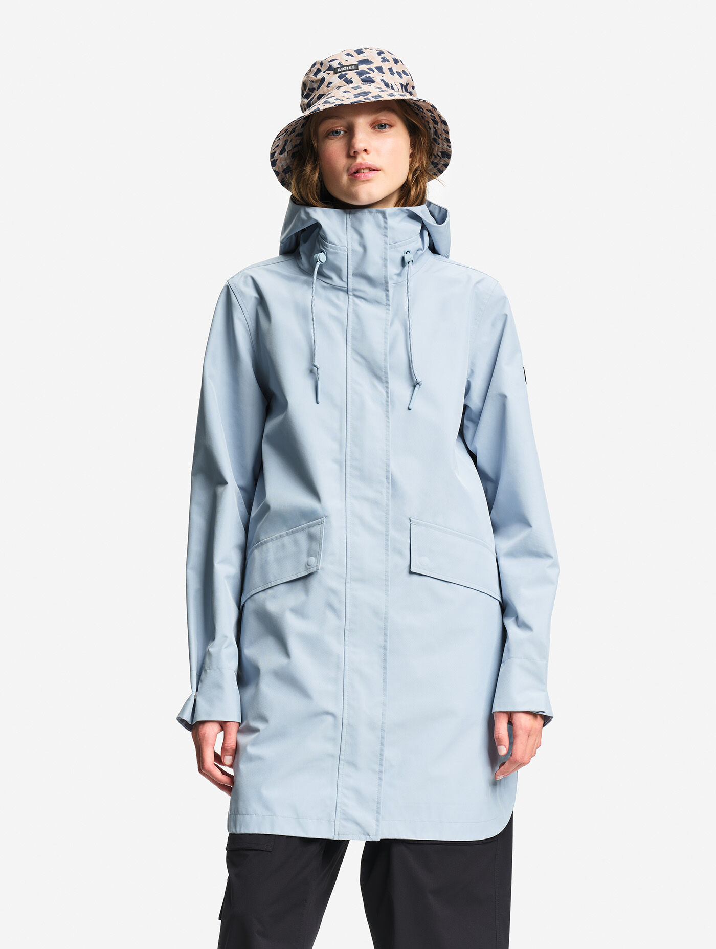Long GORE-TEX® hooded parka - bleu categories | AIGLE