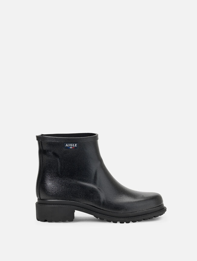 Aigle - The urban ankle rain boot, Made in France Noir Fulfeel lowopé commerciales | AIGLE