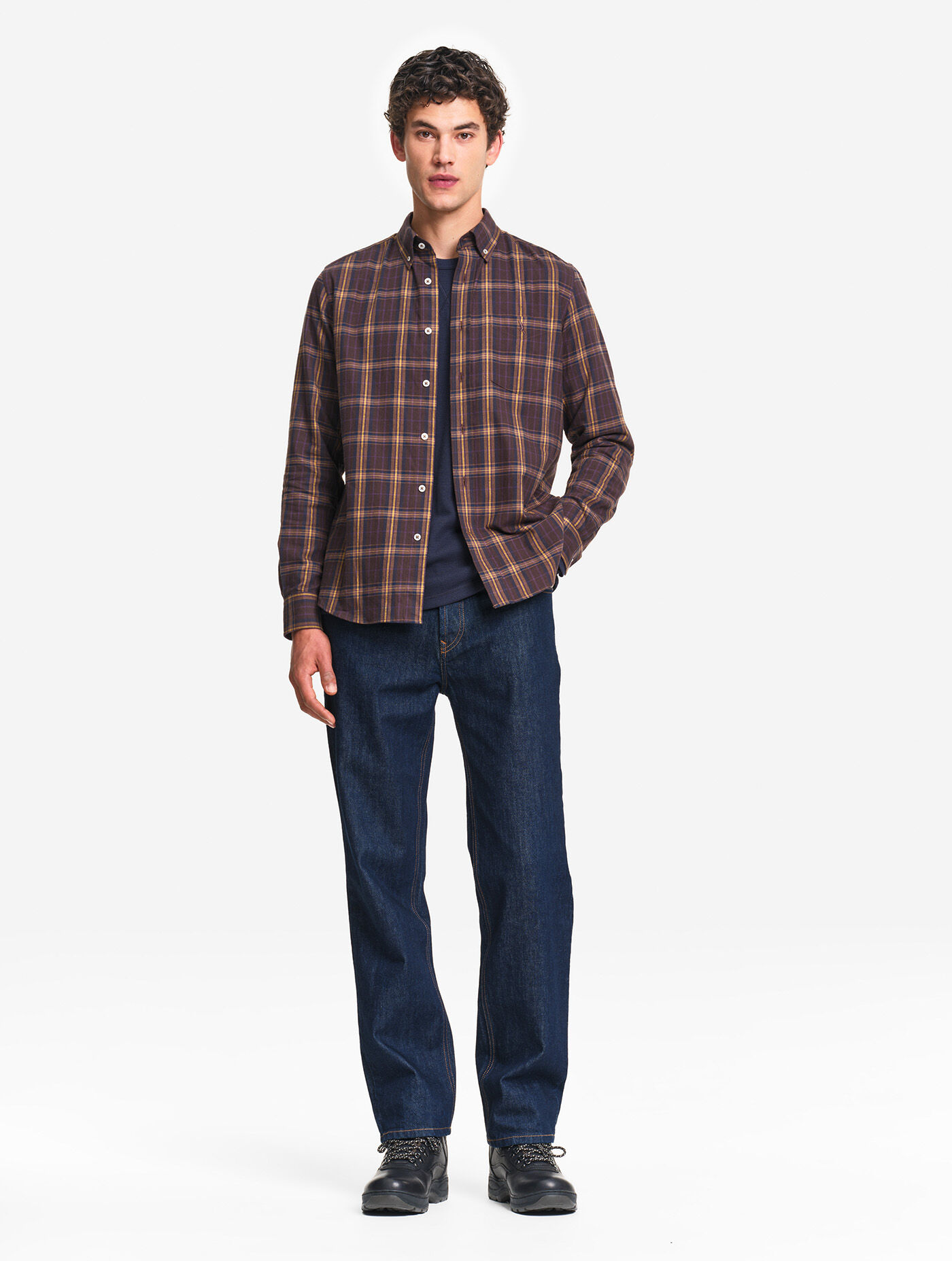High-rise straight jeans