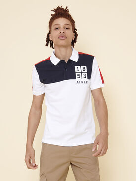 Nautical-inspired polo shirt