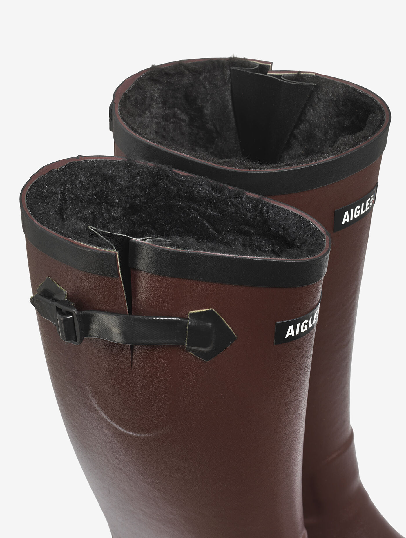 Rain boot Aiglentine fur-lined - bordeau women | AIGLE