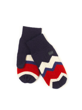 Women's wool jacquard gloves
