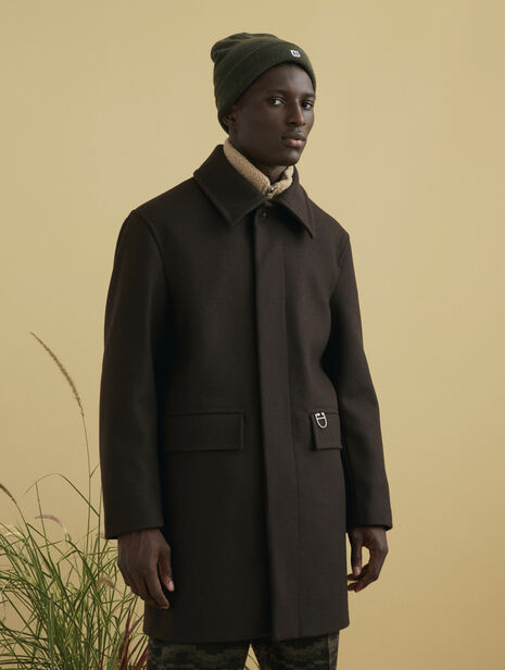 Manteau long en laine