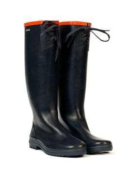 Women's packable rubber boots