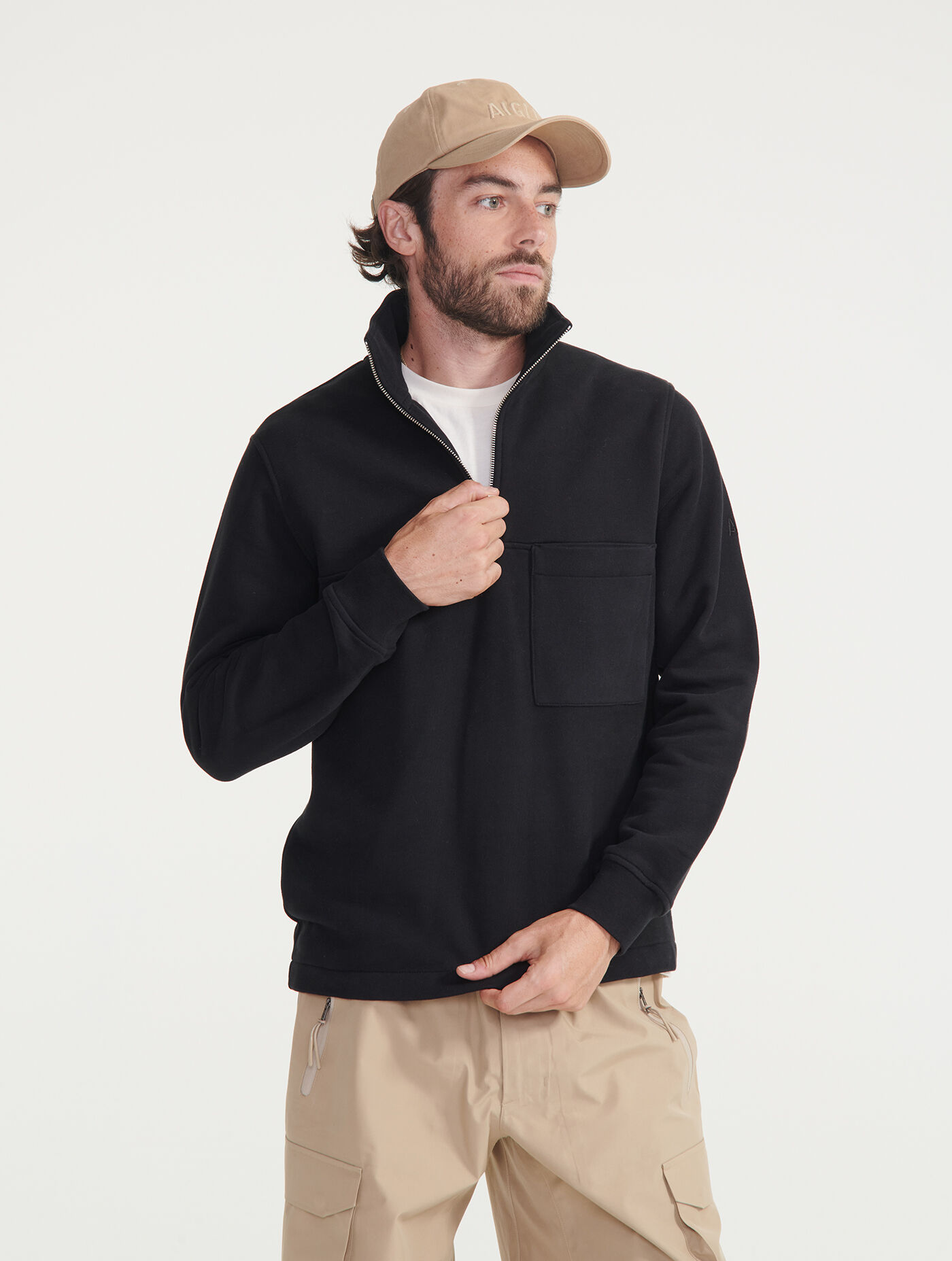 Stand up collar sweatshirt store