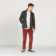 Knit effect fleece jacket