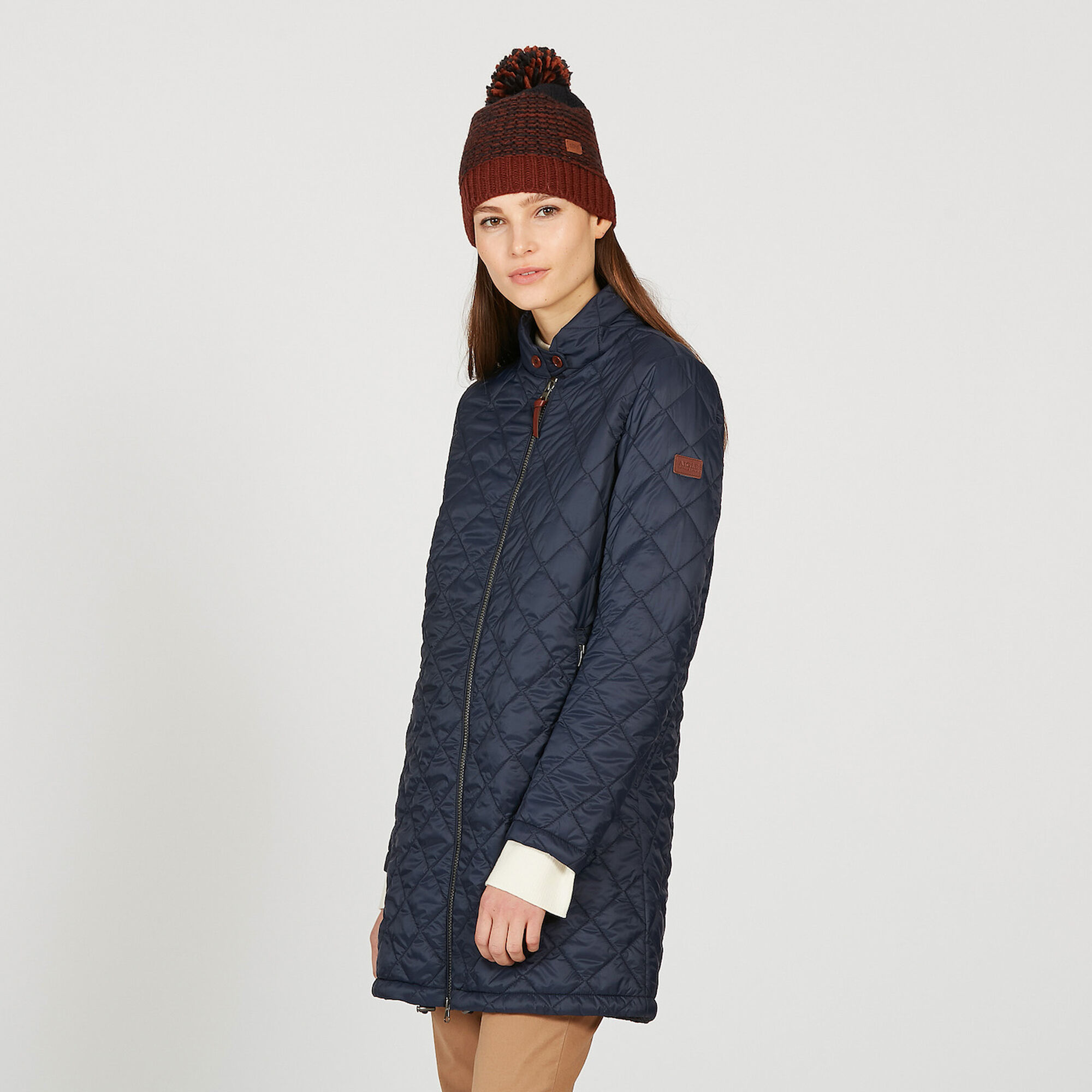 Veste longue matelass&eacute;e