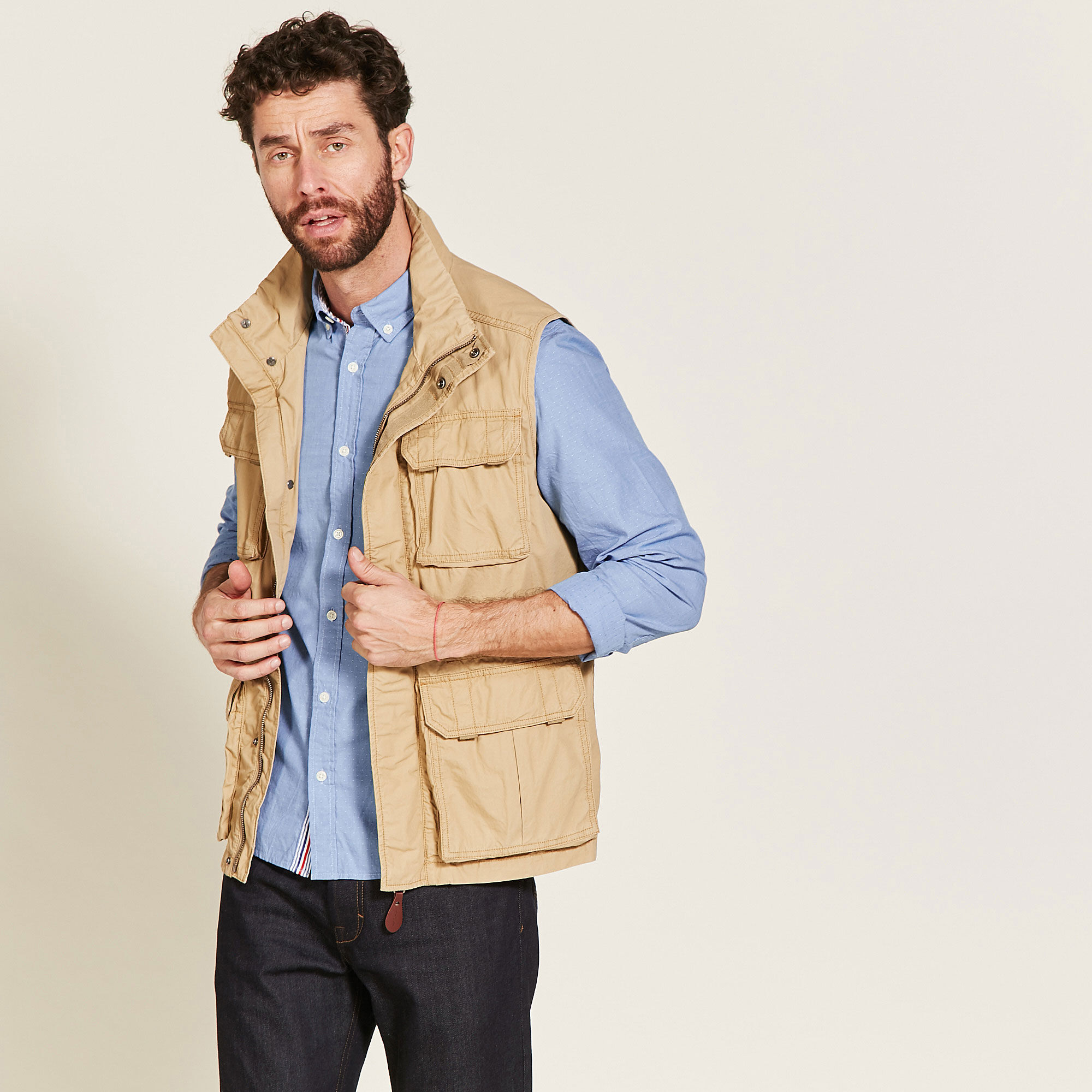 Gilet coton multipoches homme AIGLE