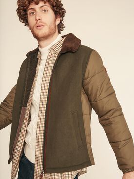 Fleece bomber jacket