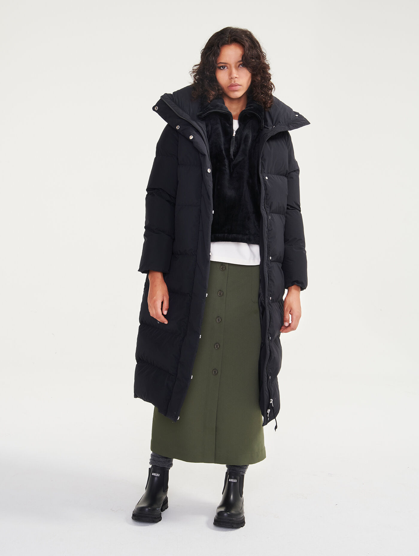 Full length waterproof winter outlet coat