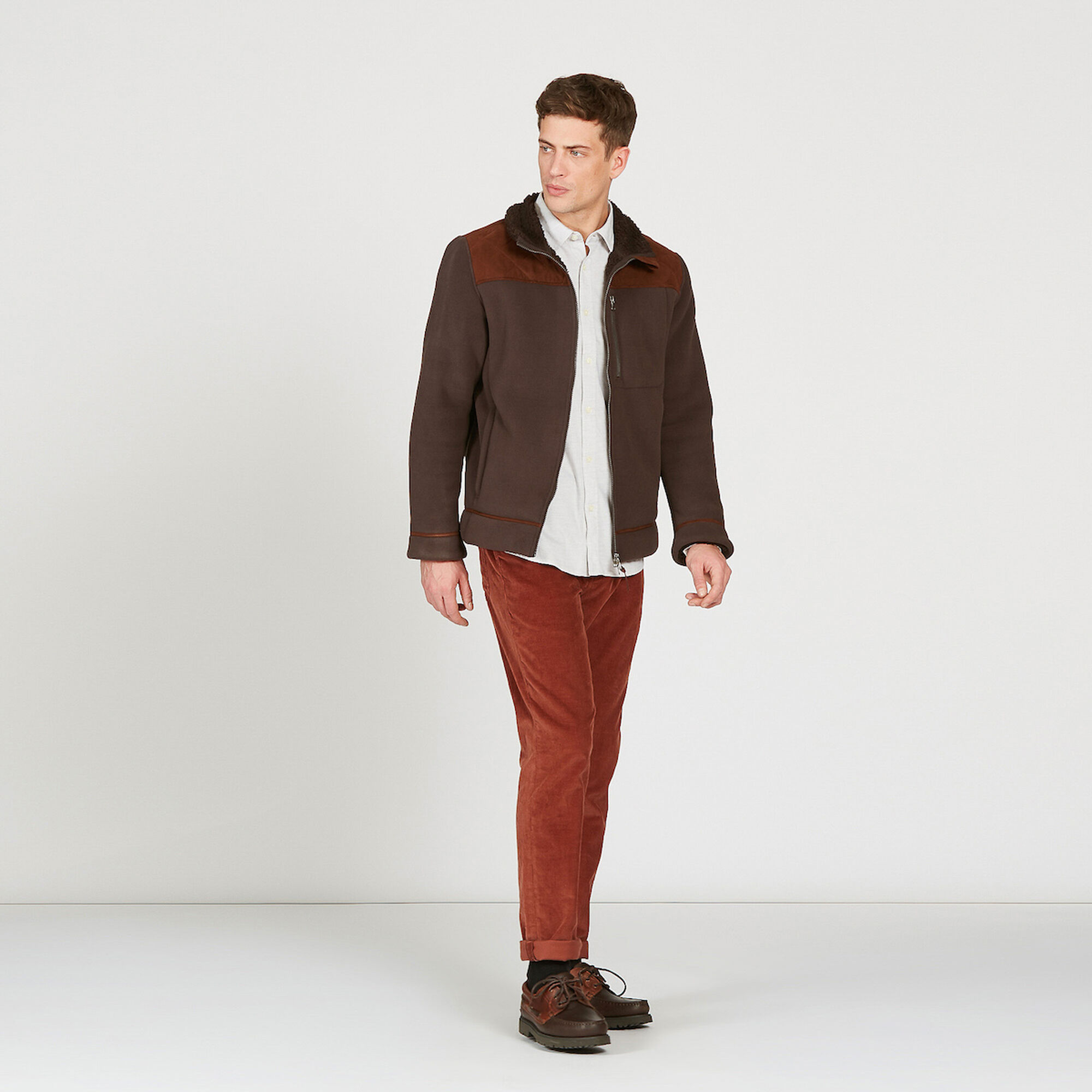 Polaire d'inspiration chasse