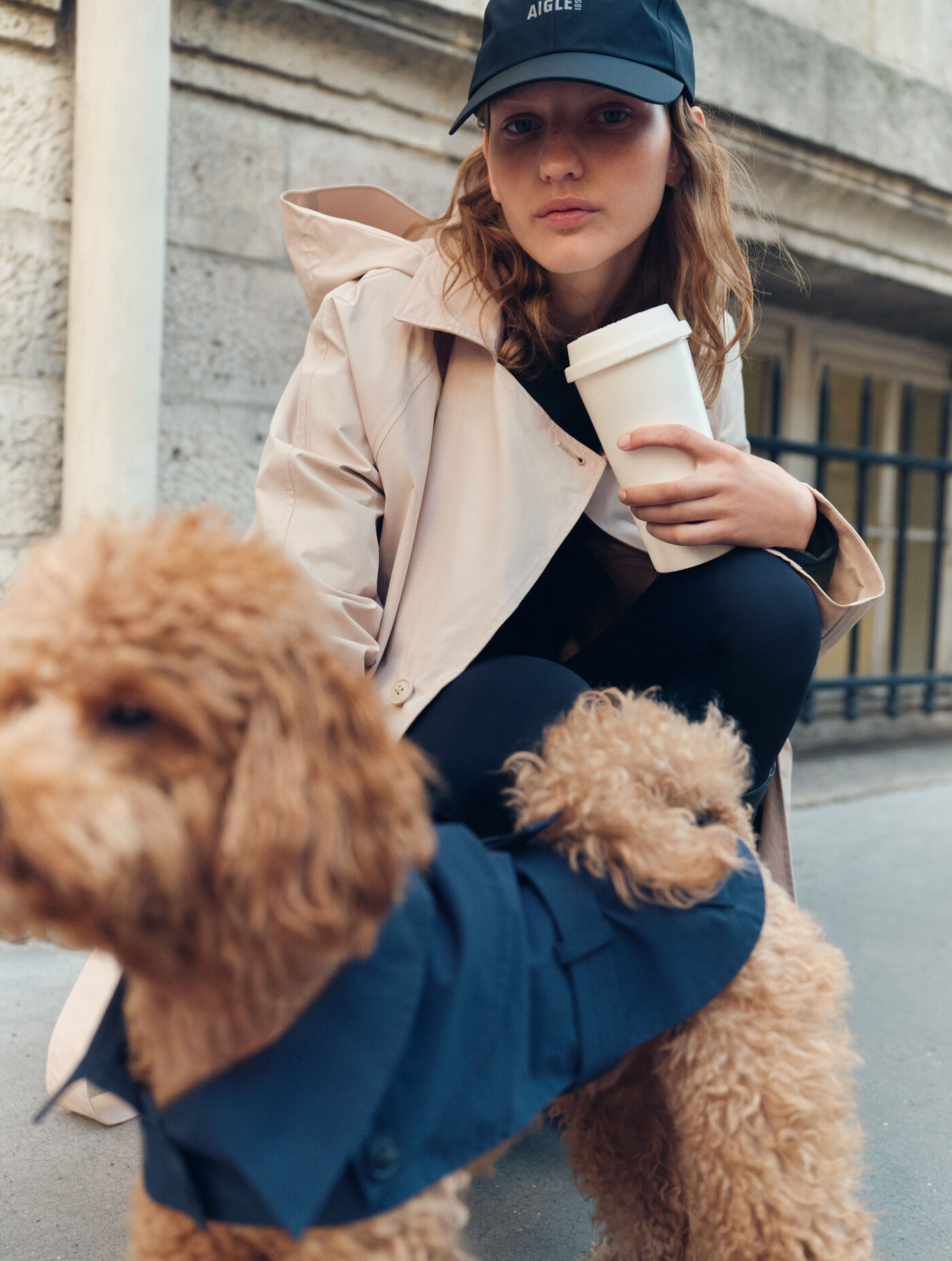 Waterproof trench coat for dog