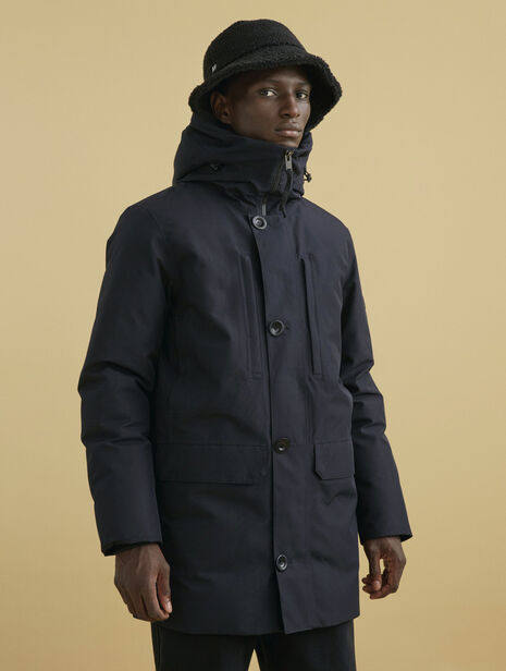 Long hooded Down Gore-Tex® parka