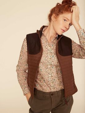 Gilet matelass&eacute; esprit chasse