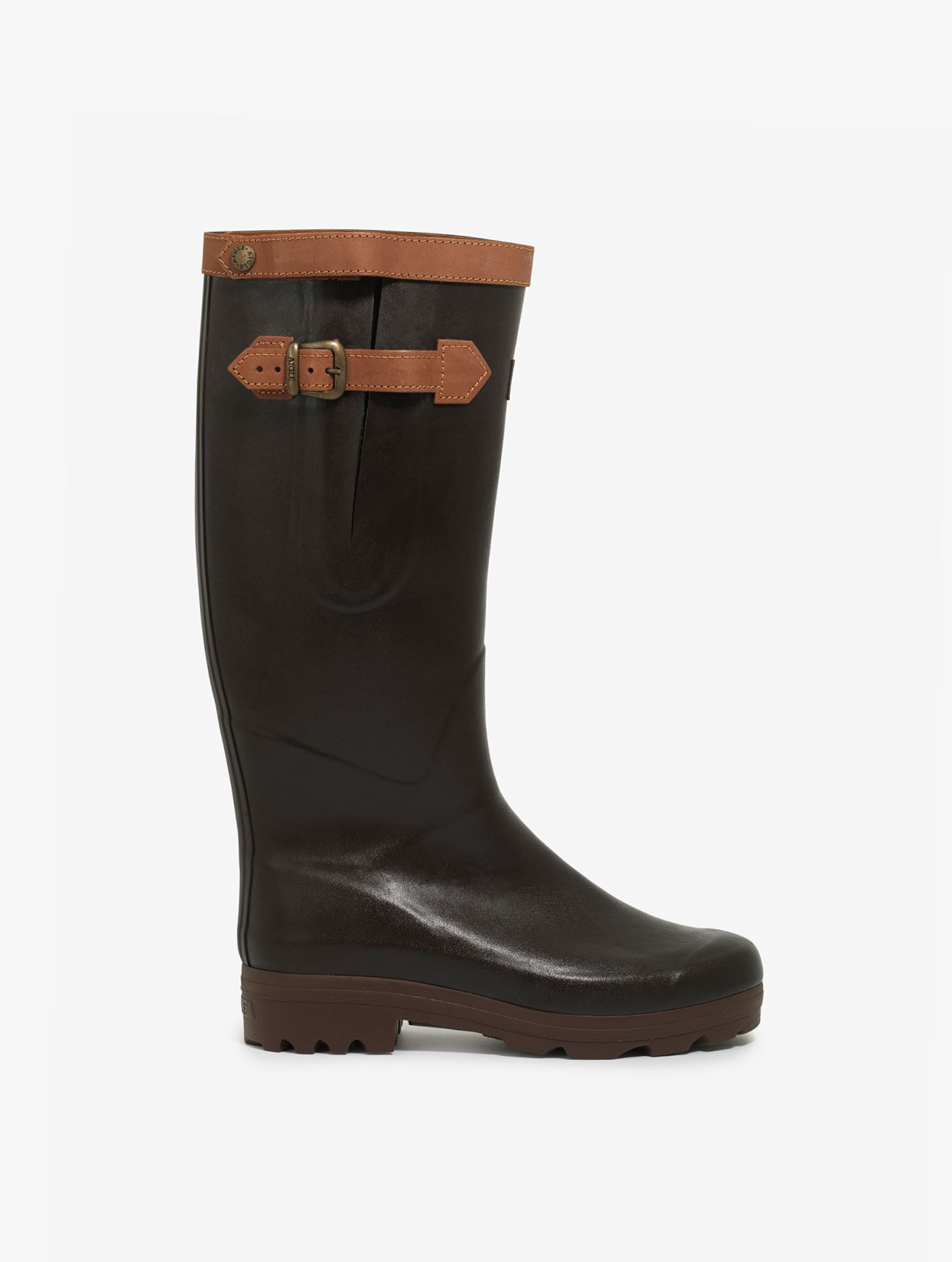 Work boot Chambord adjustable leather-lined - marron boots | AIGLE