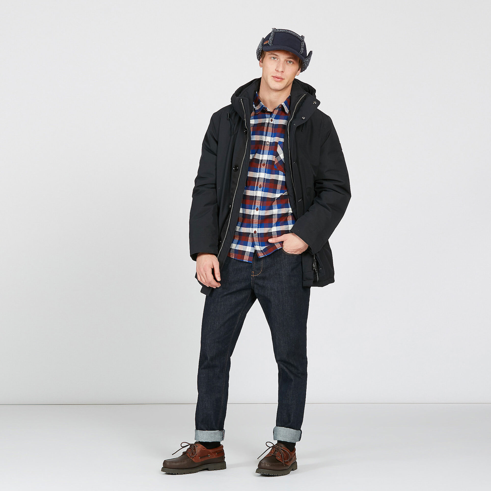 Parka chaude imperm&eacute;able et coupe-vent