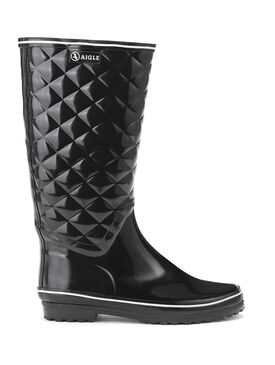 Women's glossy rain boots