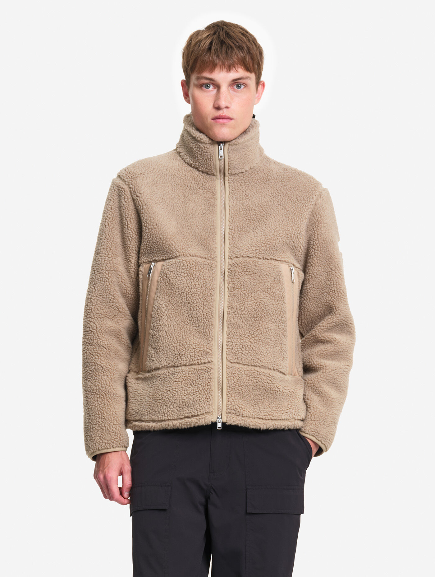 Bonded sherpa jacket - beige categories | AIGLE