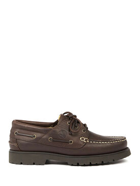 Mocassins cuir &agrave; lacets mixte