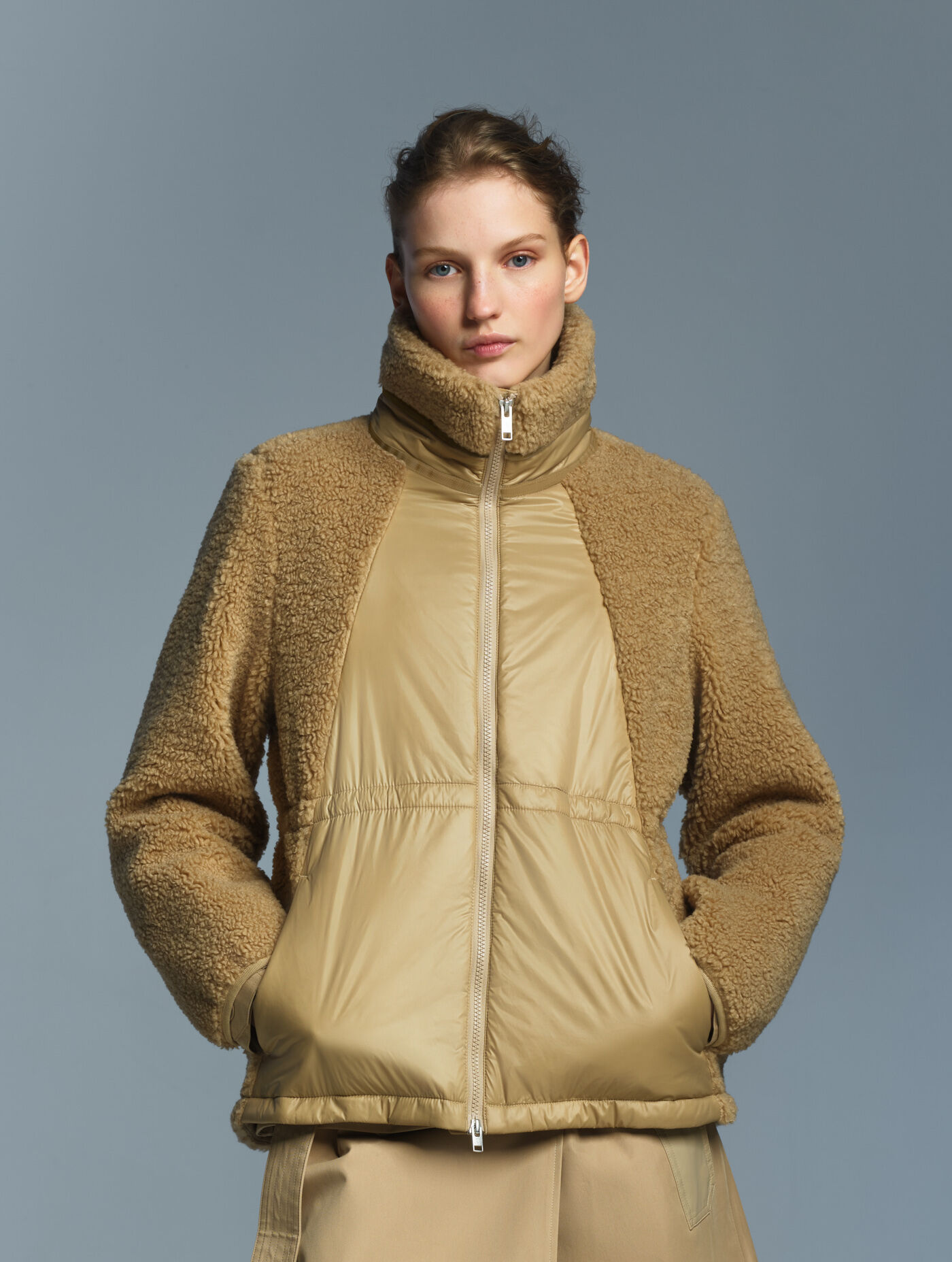 Aigle by Setchu veste sherpa bi-mati&egrave;re avec taille ajustable