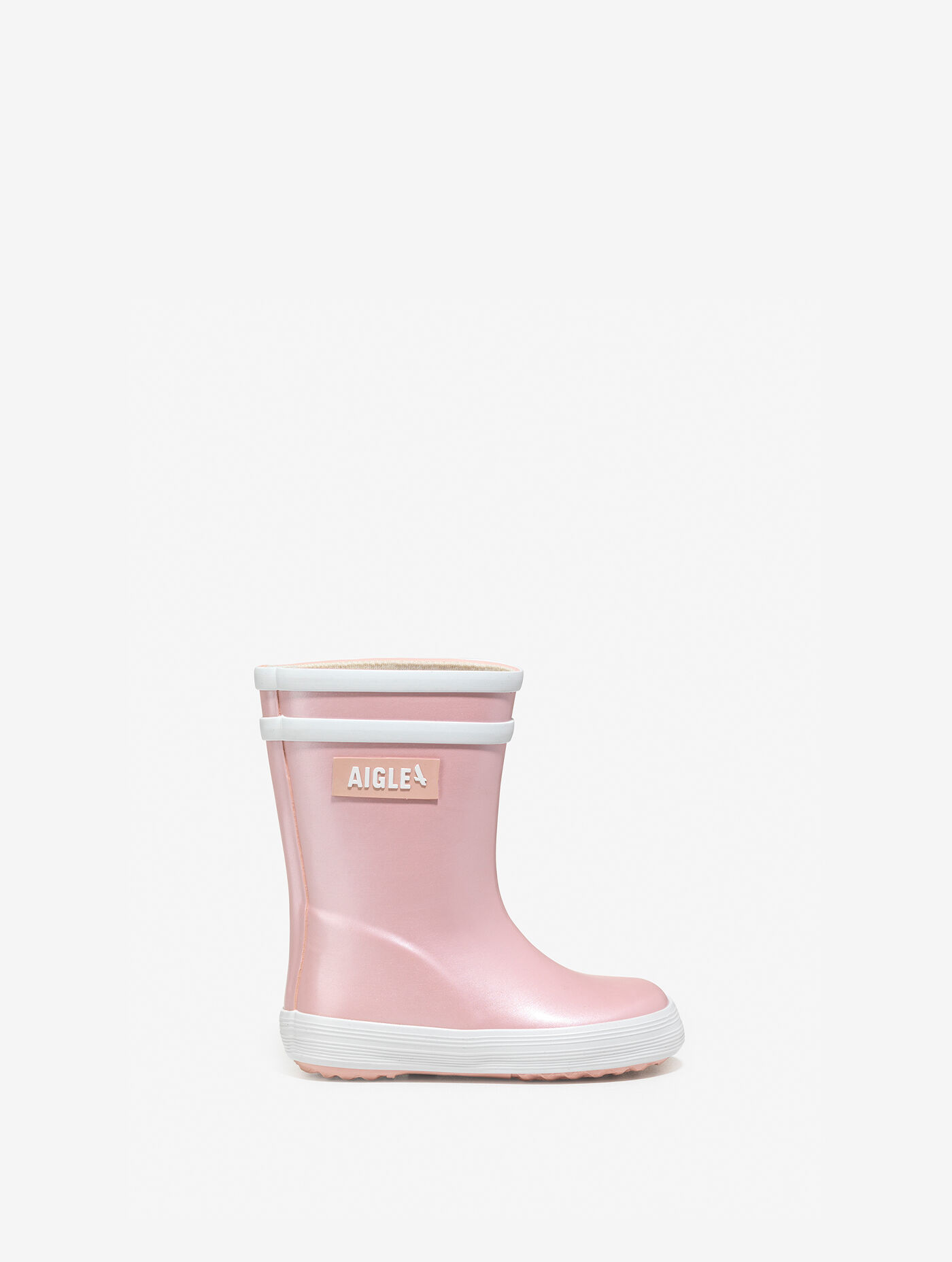 Iridescent version of the iconic toddler boot children AIGLE