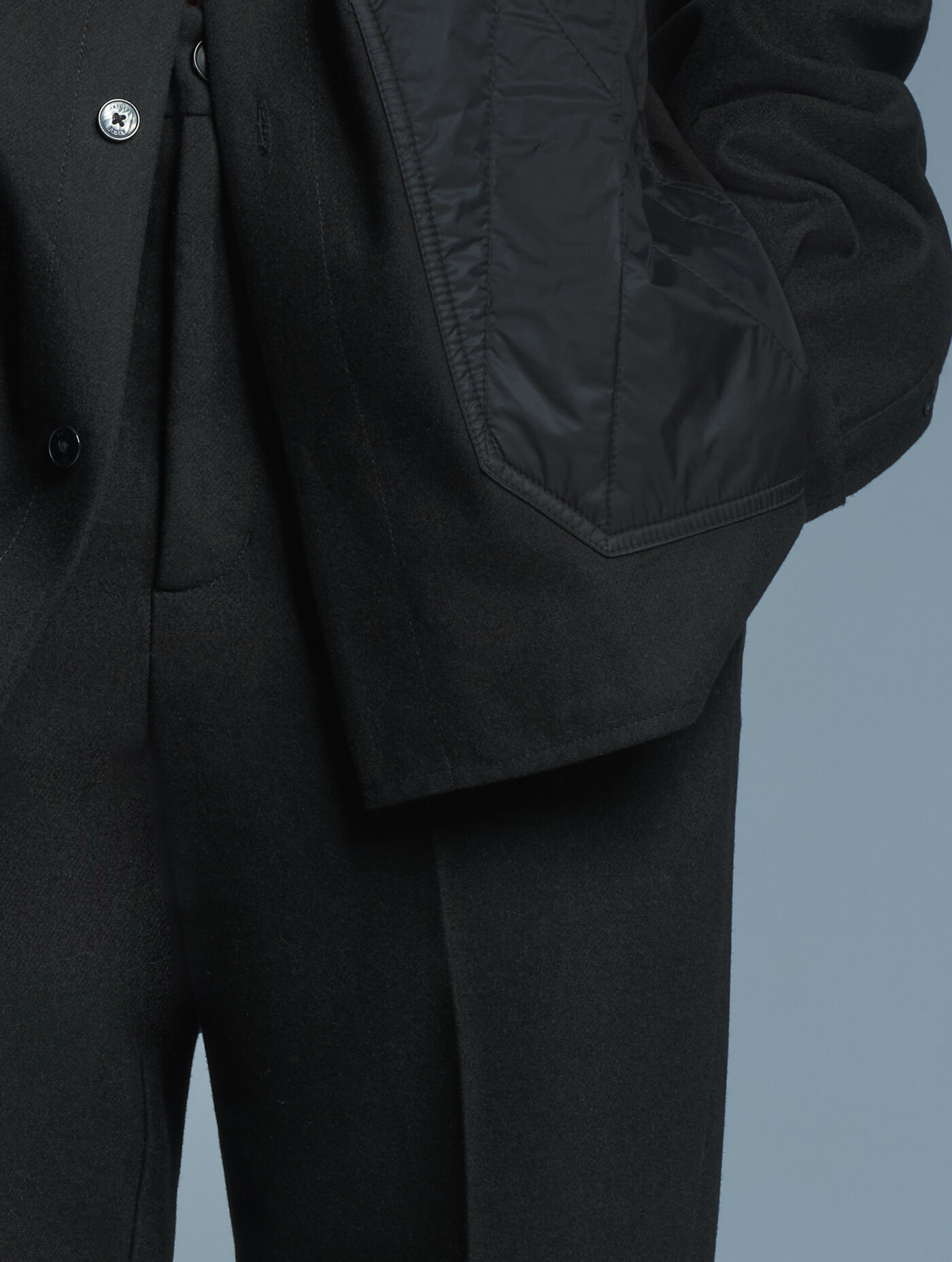 Aigle by Setchu pantalon de tailleur taille haute en laine m&eacute;lang&eacute;e