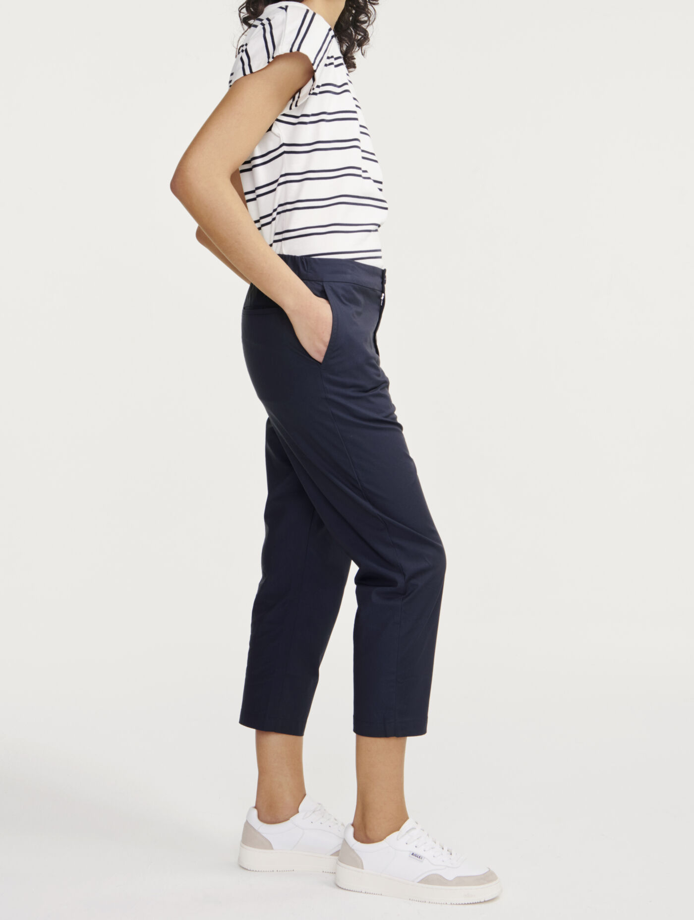 Pantalon chino serge de coton coolmax femme aigle storefront catalog fr AIGLE